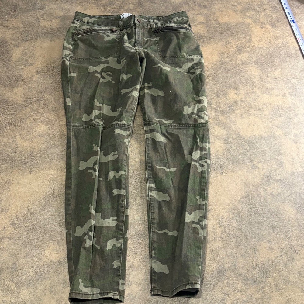 William Rast Camo Pants Womens 31 Green Camo Justin‎ Timberlake *CUT TAGS*